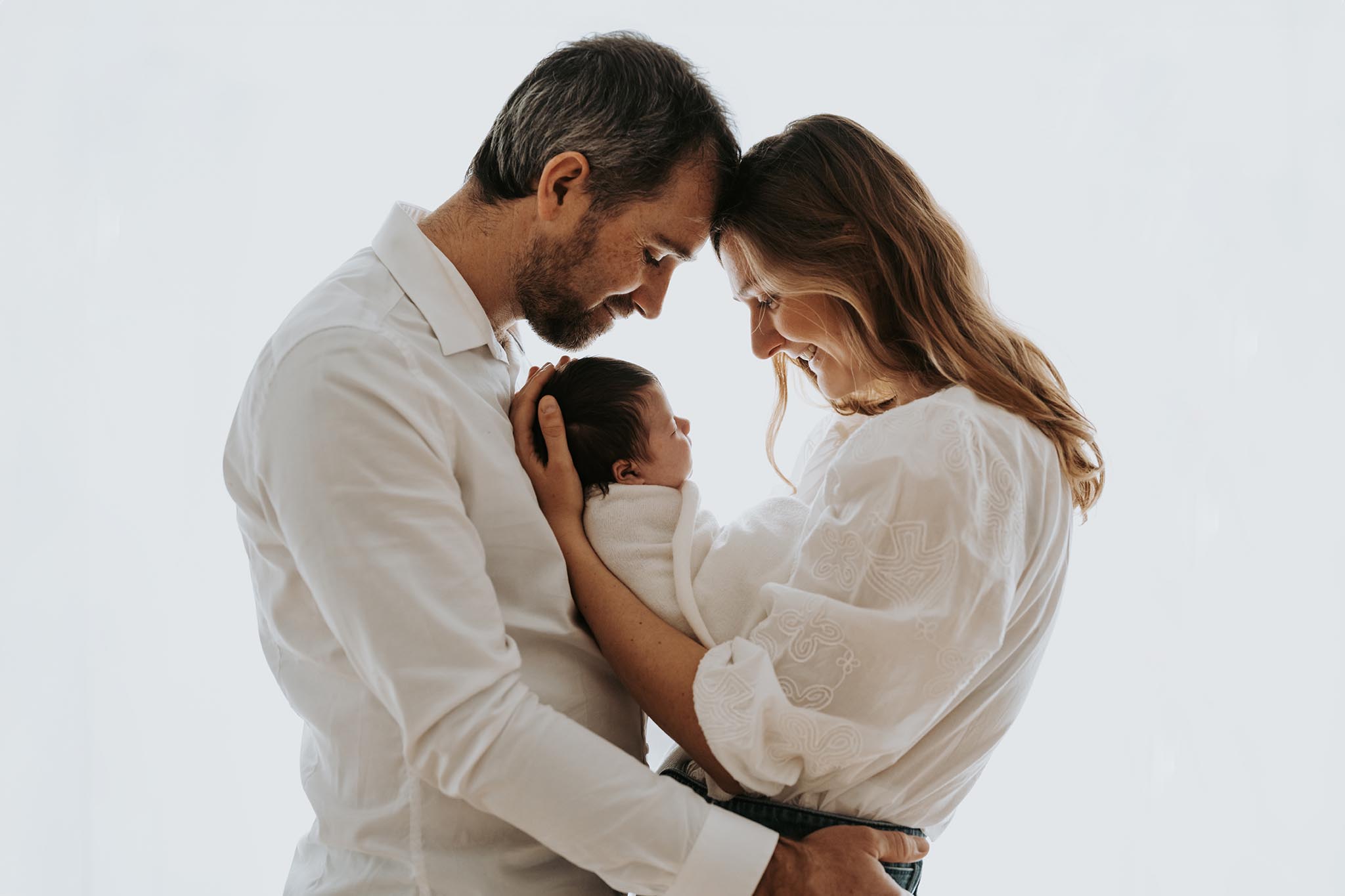 Photo de famille avec bébé